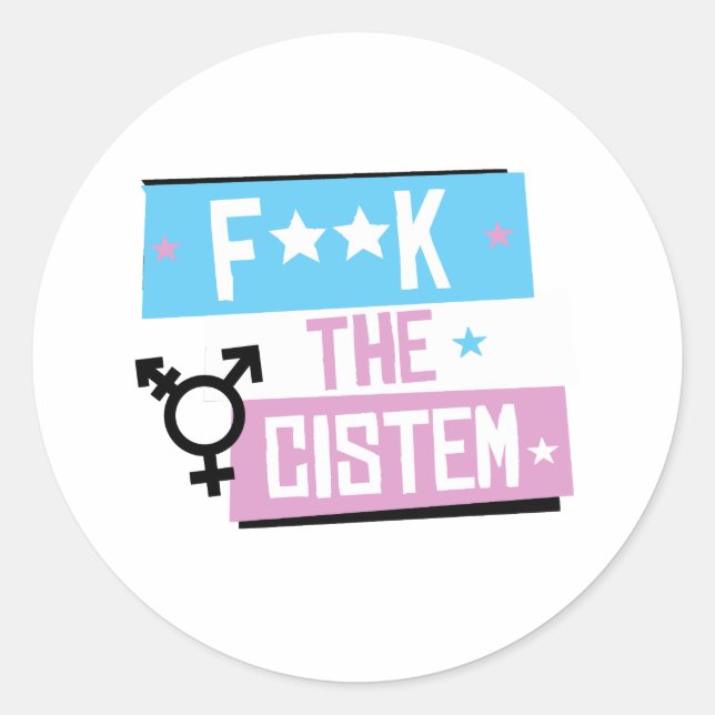 F- The Cistem - -  Classic Round Sticker (Front)