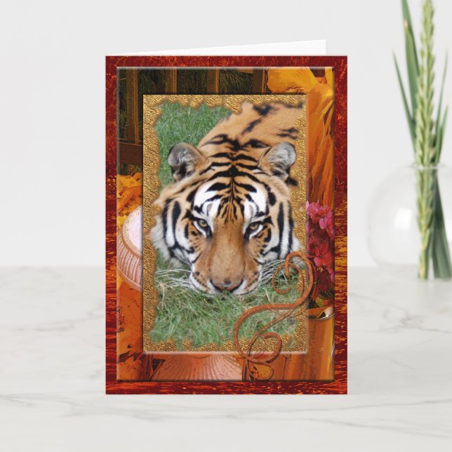 f-tiger-friends-16 holiday card (Front)