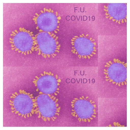 F.U.COVID19 Pink Fabric