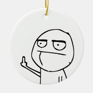 F U Dude Ceramic Ornament
