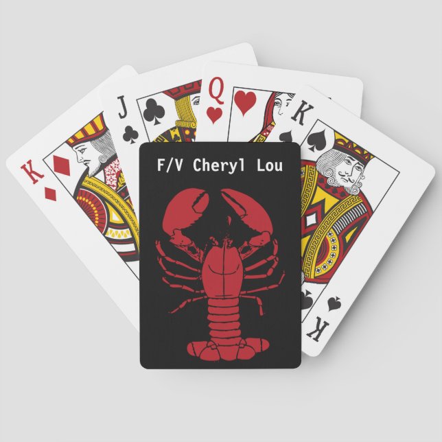 F/V Cheryl Lou :lobster Thunder_Cove Poker Cards (Back)
