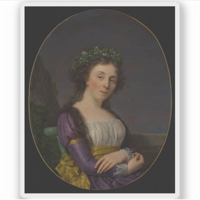 F.X. Fabre - Portrait of Marie-Louise Joubert Sticker (Front)