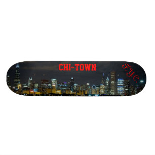 F.Y.C. CHI-TOWN Skyline Skateboard Deck