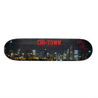 F.Y.C. CHI-TOWN Skyline Skateboard Deck