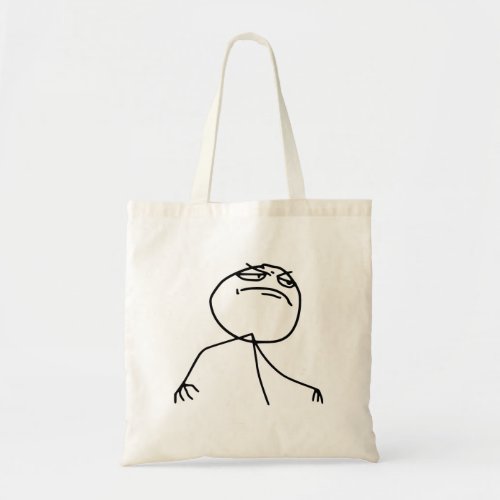 F Yea Rage Face Meme Tote Bag