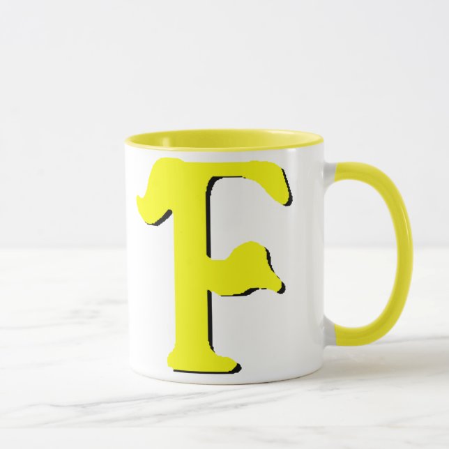 F (Yellow) Mug (Right)