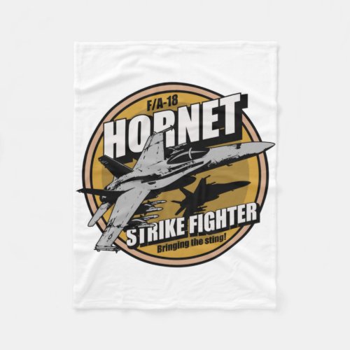 FA_18 Hornet Classic  Fleece Blanket