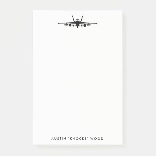 FA-18C Hornet Personalize Note Pad (Front)
