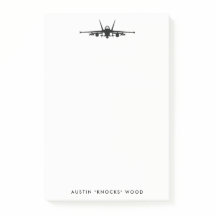 FA-18C Hornet Personalize Post-It Note Pad