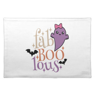 Fa BOO Lous Fa BOO Lous Halloween Ghost Cloth Placemat