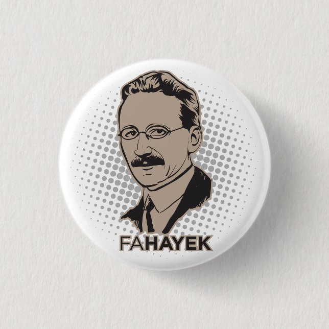 FA Hayek Button (Front)