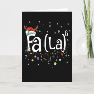 Fa (la)8 Fun Christmas Santa Fa La Math Gift  Card