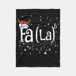 Fa (la)8 Fun Christmas Santa Fa La Math Gift Fleece Blanket