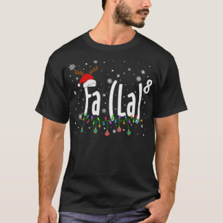 FA (LA)8 Funny Christmas Santa Fa La Math T-Shirt