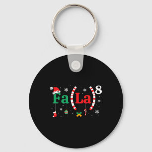 Fa (la)8 Funny Christmas Santa Fa La Math Teacher  Keychain
