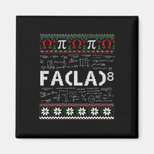 Fa (la)8 Funny Christmas Santa Fa La Math Teacher Magnet