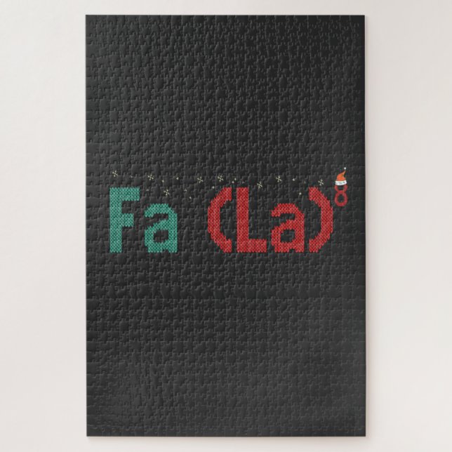 FA (LA)8 Funny Nerdy Math Christmas Xmas Gift  Jigsaw Puzzle (Vertical)