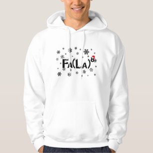 Fa La 8 Math Teacher Christmas Santa Hat Funny Xma Hoodie