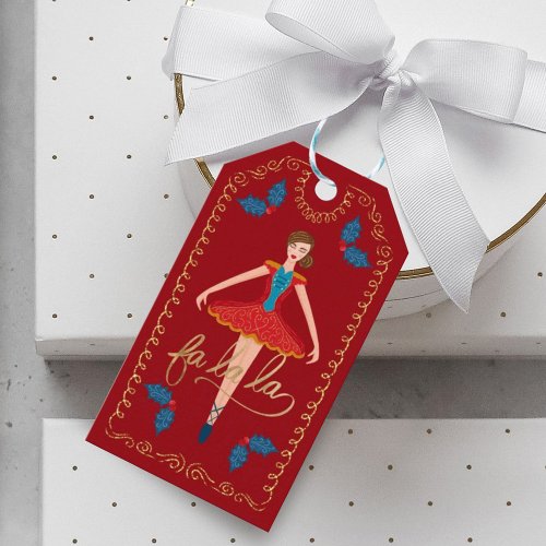Fa La Christmas Nutcracker Ballet Dancer To  From Gift Tags