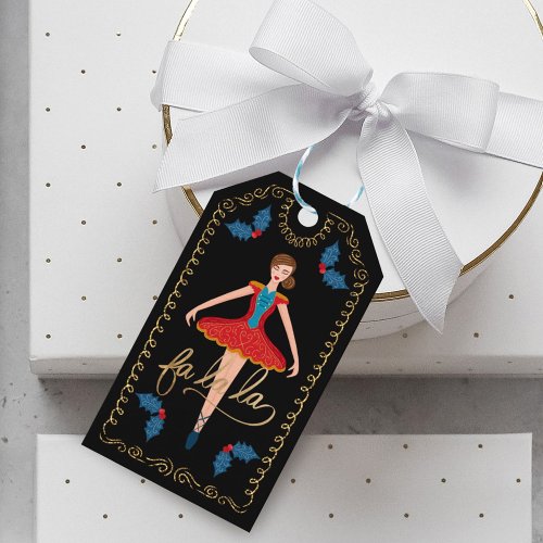 Fa La Christmas Nutcracker Ballet Dancer To  From Gift Tags