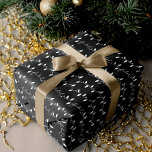 Fa La Christmas String Lights Black white & Gold Wrapping Paper Sheets<br><div class="desc">Fun,  bold,  and modern festive wrapping paper to dress your gifts up in a modern style. The design features fun Christmas string lights in black,  white,  and gold. Fun typography fa la la is incorporated into the Christmas string lights. Design by Moodthology Papery</div>