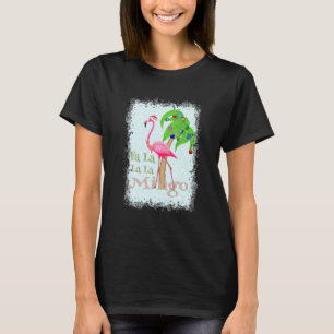 Fa La La Christmas Flamingo Beach Xmas T-Shirt