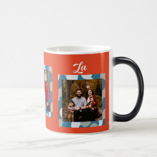 Fa La La Christmas Funny 3 Photo Collage Color Morph Mug