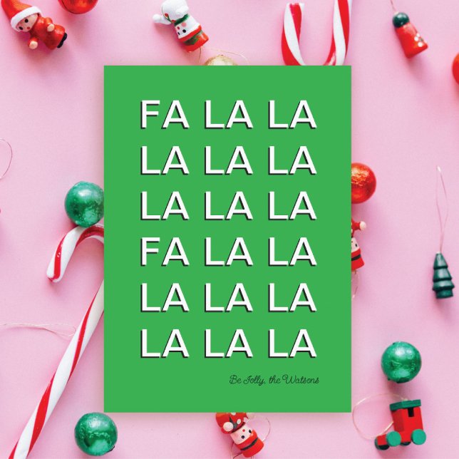 FA LA LA CHRISTMAS HOLIDAY CARD (Creator Uploaded)