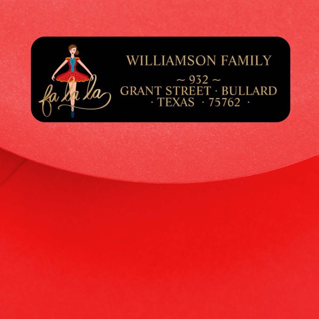 Fa La La Christmas Nutcracker Ballet Dancer Black Label (Creator Uploaded)