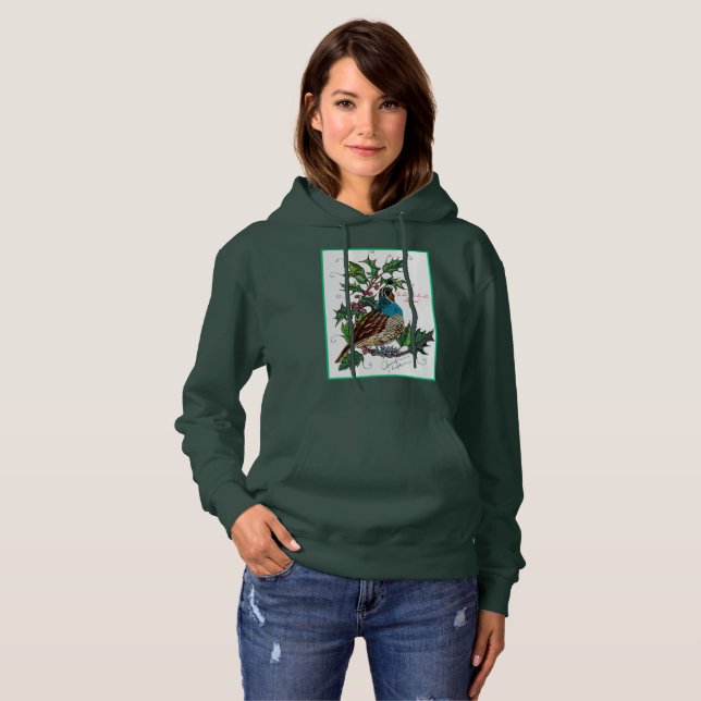 Fa-La-La Christmas Quail Sweatshirt  (Front Full)