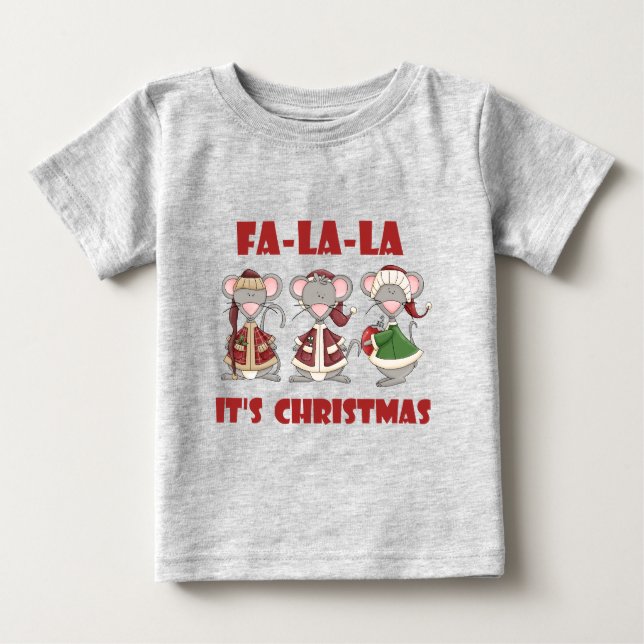Fa La La Christmas T-shirts and gifts (Front)