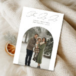 Fa La La Elegant Arch Christmas Family Photo Holiday Card