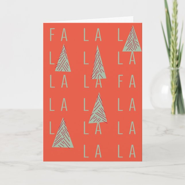 FA LA LA FOREST CHRISTMAS CARD (Front)