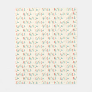 Fa La La Funny Christmas Tree Holiday Fleece Blanket