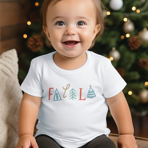 Fa La La Funny Christmas Tree Holiday Toddler T_shirt