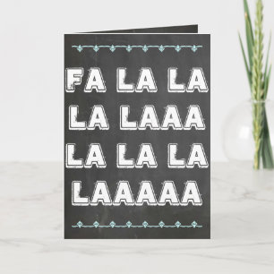 Fa La La Holiday Card