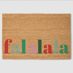 Fa La La La Christmas Coir Mat