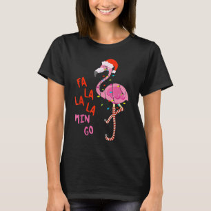 Fa La La La Flamingo Christmas T-Shirt