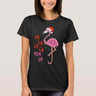 Fa La La La Flamingo Christmas T-Shirt
