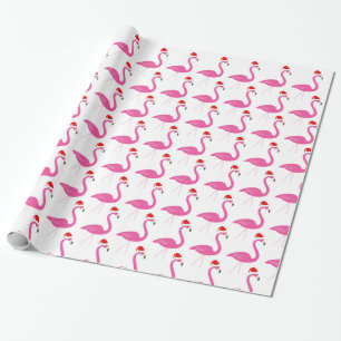 Fa la la la Flamingo Holiday Wrapping Paper