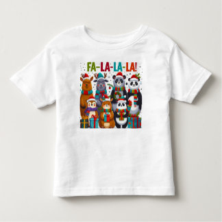 Fa-La-La-La Friends! – Adorable Christmas Animals Toddler T-shirt