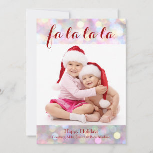 Fa la la la Holiday Photo Card