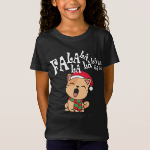 Fa La La La La Christmas Cat Singing Jersey Shirt