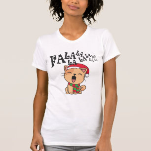 Fa La La La La Christmas Cat Singing Shirt