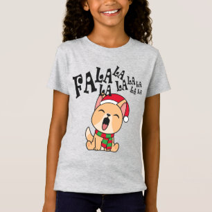 Fa La La La La Christmas Dog Singing Jersey Shirt