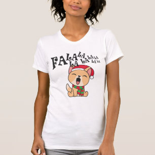 Fa La La La La Christmas Dog Singing Shirt