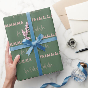 Fa La La La La Christmas Gift Wrapping Paper