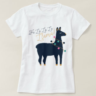 Fa La La La Llama Christmas T-Shirt