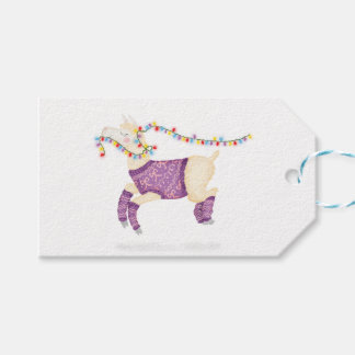 Fa-la-la-la-llama cute Christmas gift tags