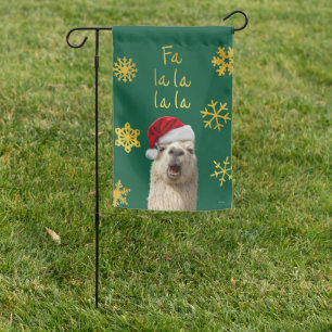 Fa La La La Llama Garden Flag